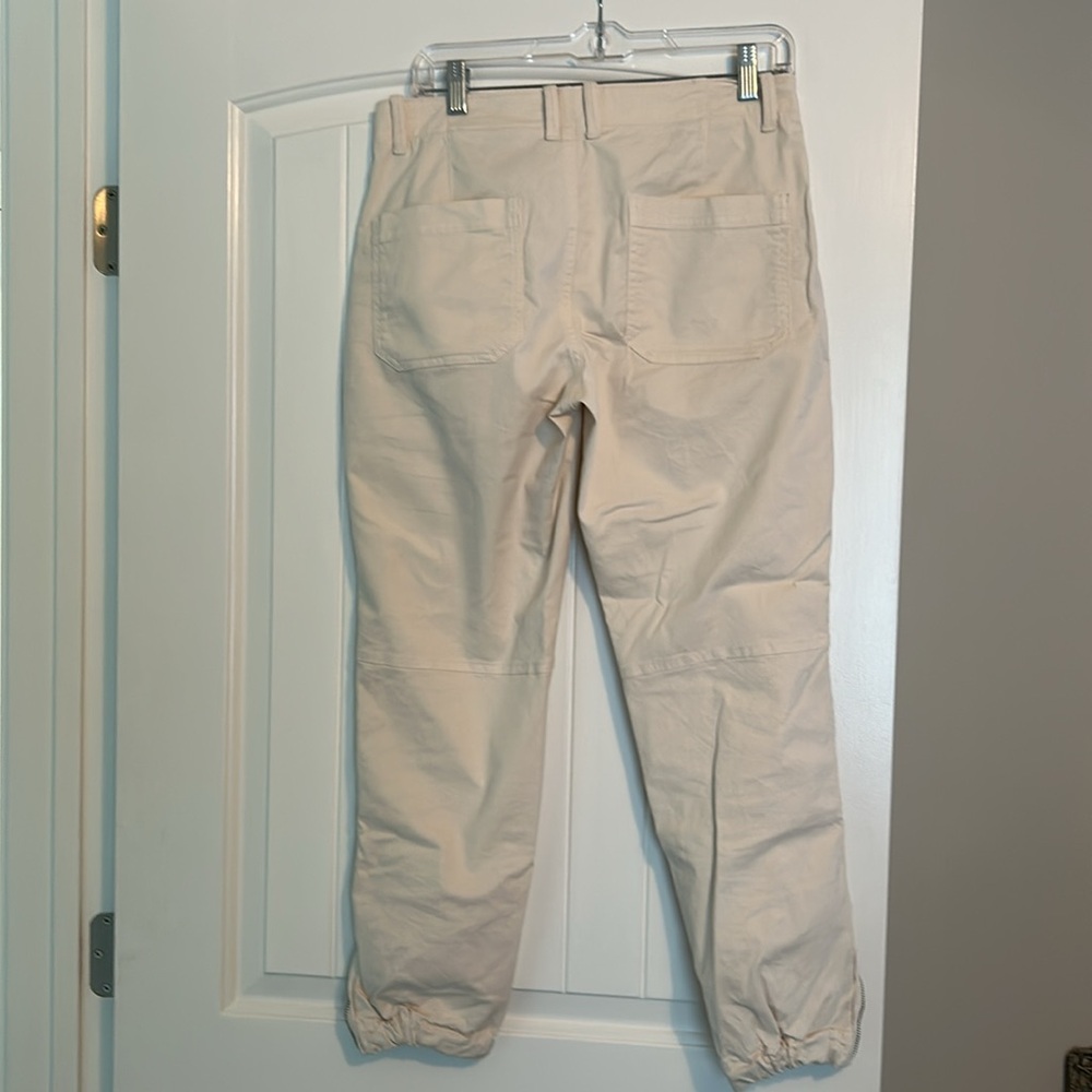 EUC Banana Republic slim cut utility pants cream size 4 - Picture 6 of 6
